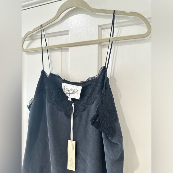 Rory Beca silk black lace camisole top crop - Picture 4 of 10